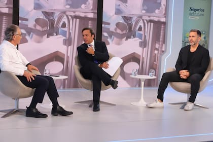 De izquierda a derecha: Leonardo Kot (BotMy Coffee), José Del Rio (LA NACION) y Mariano Kot (BotMy Coffee)