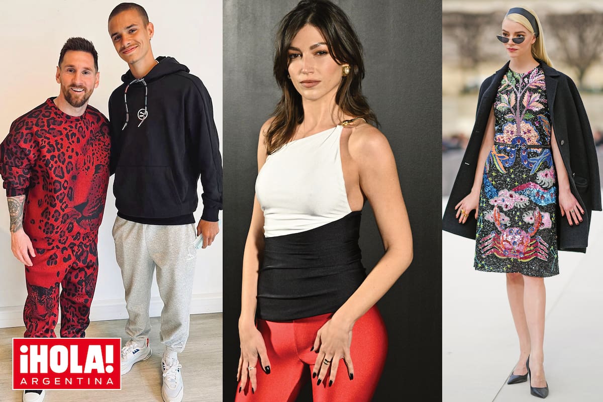 De izquierda a derecha: Lionel Messi, Romeo Beckham, Úrsula Córbero y Anya Taylor-Joy. Las estrellas de aquí y de allá se vistieron con sus mejores galas e impactaron durante la semana más fashion en la Ciudad Luz.