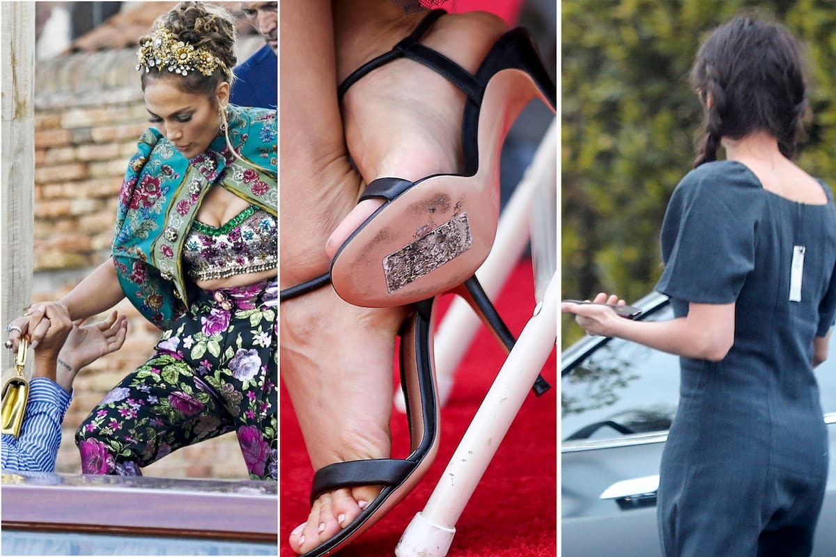 De Jennifer Lopez a Eva Longoria, varias famosas tuvieron algunos descuidos en sus glamorosos looks