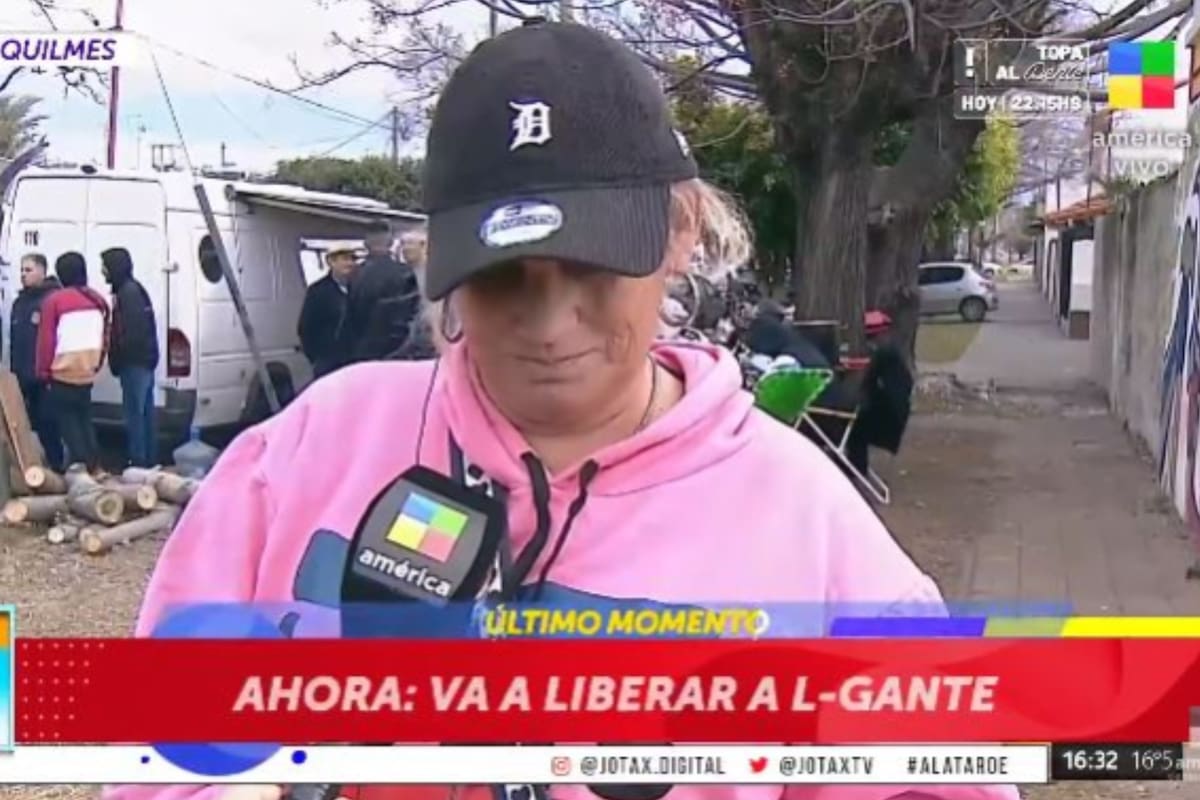 De la incredulidad al llanto: así se enteró en vivo la mamá de L-Gante de la excarcelación del músico