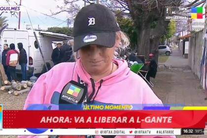 De la incredulidad al llanto: así se enteró en vivo la mamá de L-Gante de la excarcelación del músico