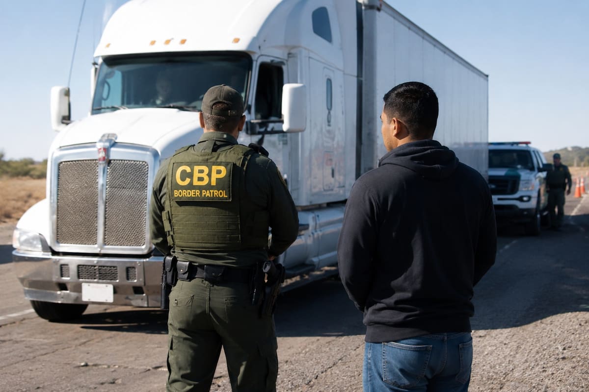 De los 95 camioneros detenidos, 76 tenían licencias comerciales emitidas por California y seis por Nueva York