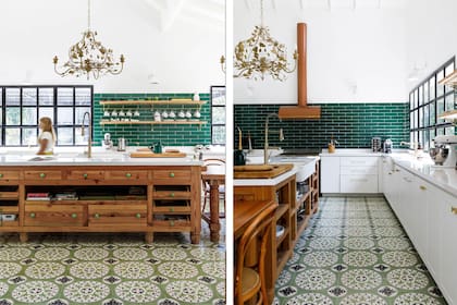 “De los calcáreos del piso, se desprendió el resto", dice la interiorista Melanie Guibert sobre esta cocina espectacular.