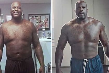 De los sándwiches y las hamburguesas a las frutas, el pollo, el pescado y el entrenamiento: Shaquille O'Neal, antes y después de su cambio alimenticio y deportivo.