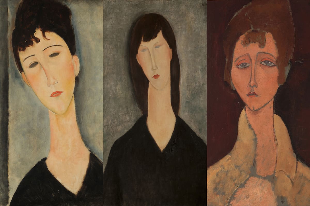 De los tres óleos de Modigliani que son patrimonio del Museo Nacional de Bellas Artes, solo se exhiben dos, y parecen corresponder a una misma modelo
