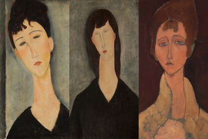De los tres óleos de Modigliani que son patrimonio del Museo Nacional de Bellas Artes, solo se exhiben dos, y parecen corresponder a una misma modelo