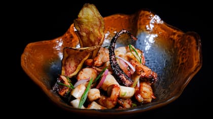De mariscos a la parrilla. Foto: Páru Inkas Sushi & Grill