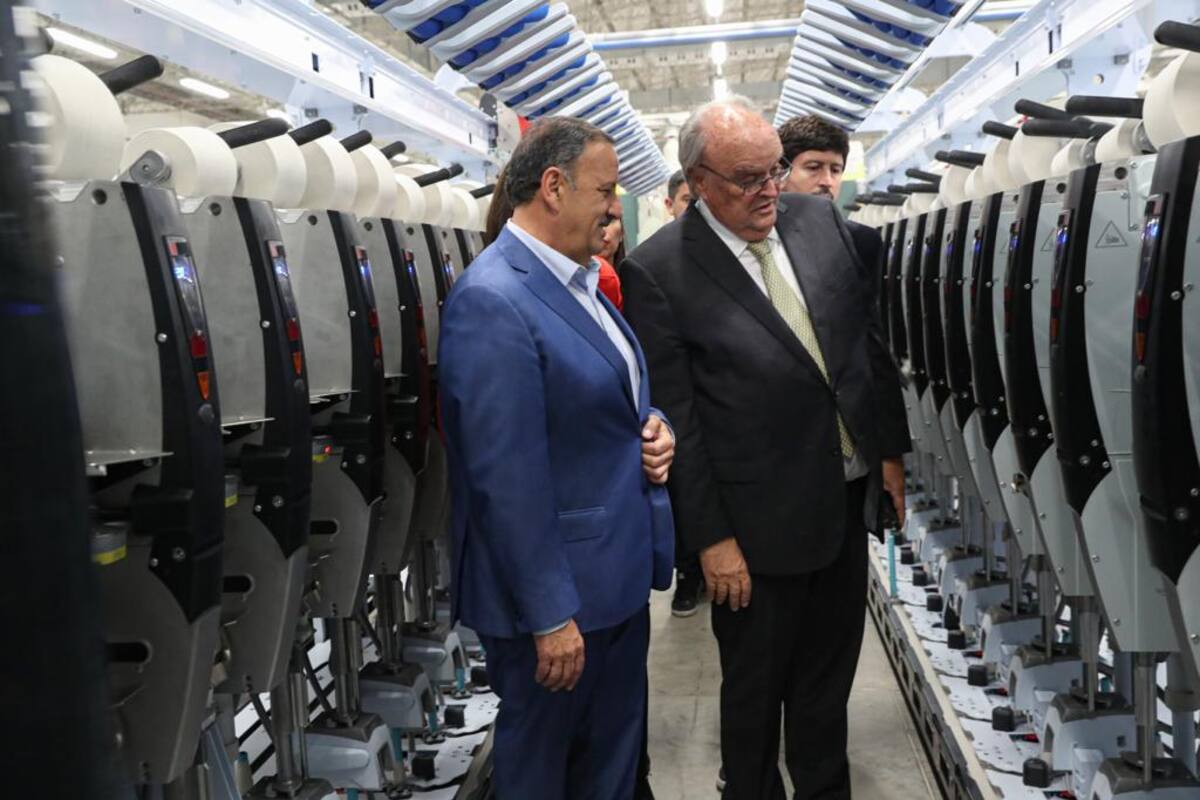 De Mendiguren y Quintela, durante los anuncios de inversión