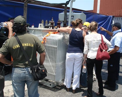Una inspección judicial en el lugar donde fueron acondicionados los transformadores para ser utilizados para ocultar 2360 kilos de cocaína
