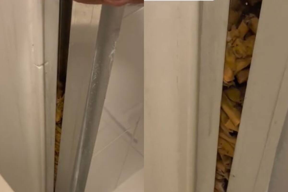 De no creer: encontró colillas de cigarrillos amontonadas en un esquinero de su bañadera