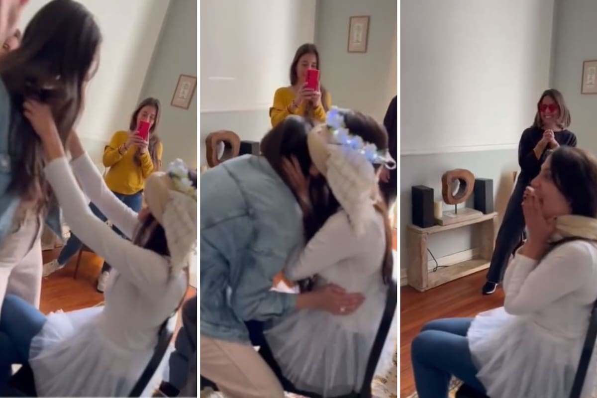 De no creer: su hermana apareció de sorpresa en su despedida de soltera