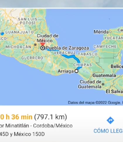 De Oaxaca a Puebla, el migrante de Guatemala tardó 20 días en llegar