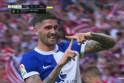 De Paul le dedicó el gol a su novia, Tini Stoessel