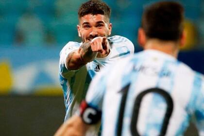 De Paul recordó un gran momento junto a Messi