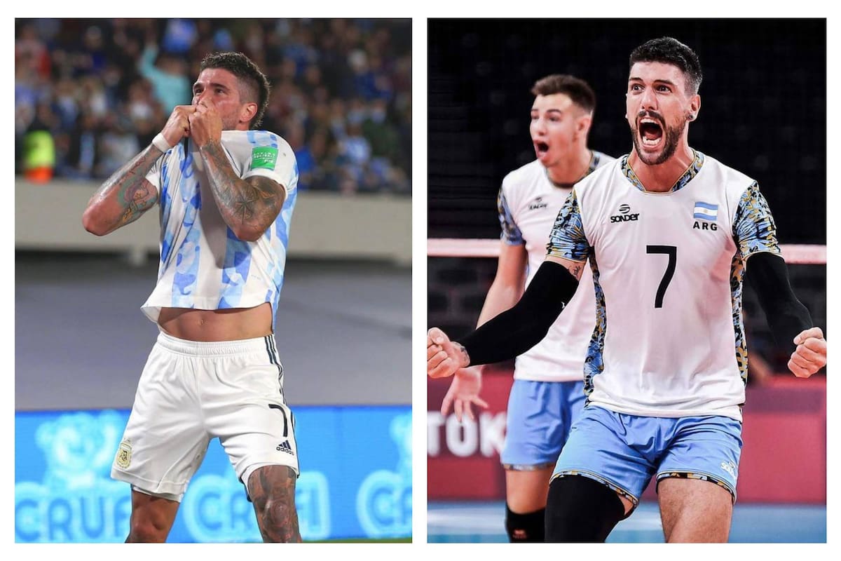 De Paul y Conte tienen en número 7 en fútbol y vóley