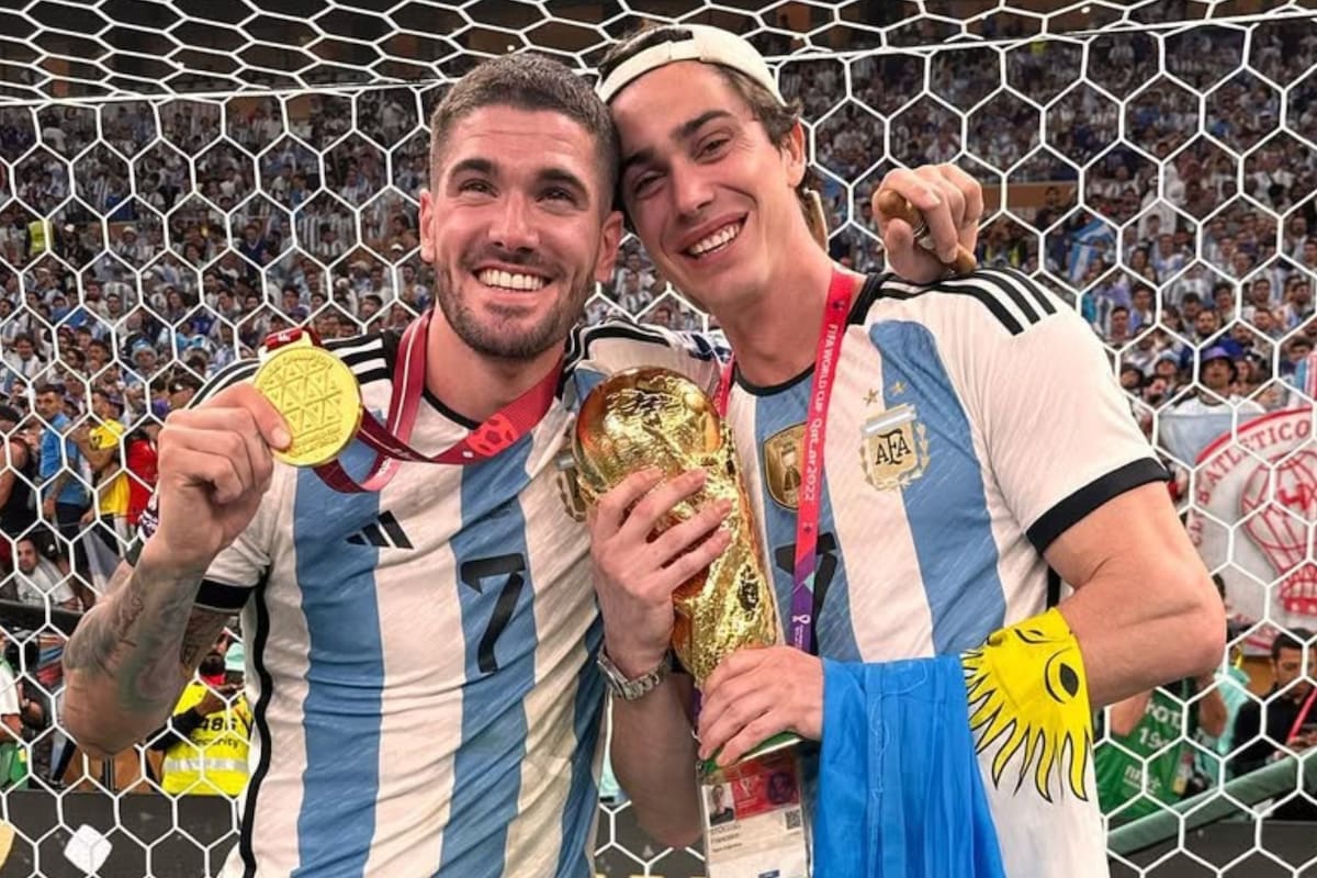 De Paul y Fran Stoessel, tras la consagración en Qatar 2022