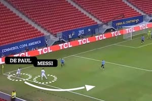 De Paul y Messi le sacaron rédito a los córners cortos para ganarle con la selección argentina a Uruguay en la Copa América