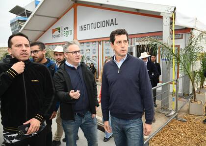 De Pedro, al salir de la carpa institucional de Expoagro