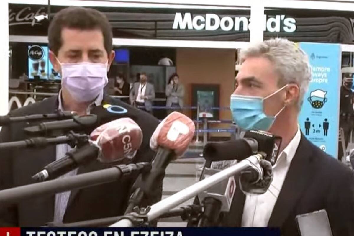 De Pedro, Meoni y Vizzotti recorrieron esta tarde el aeropuerto de Ezeiza