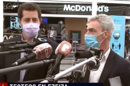 De Pedro, Meoni y Vizzotti recorrieron esta tarde el aeropuerto de Ezeiza