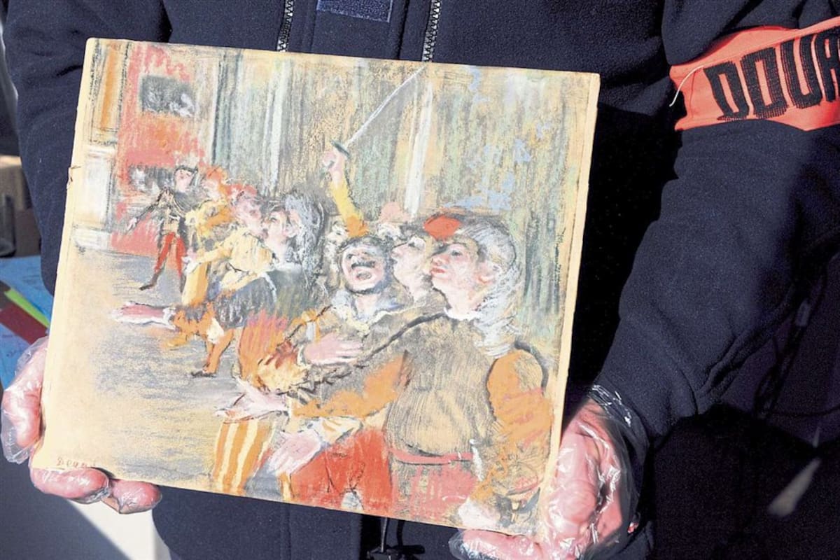 De pequeñas dimensiones, representa una escena de la ópera Don Giovanni