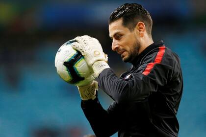 De repente, el arquero Gabriel Arias vivió todas las frustraciones juntas en el partido semifinal ante Perú
