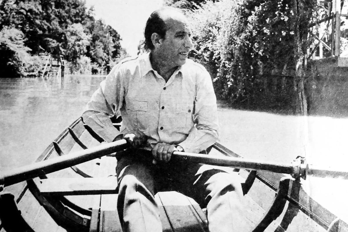 De Sarmiento a Walsh, de Conti a Bellessi, muchos autores han encontrado refugio e inspiración a la vera del río, en un paisaje rústico y alejado de las urgencias urbanas. En la foto: Haroldo Conti