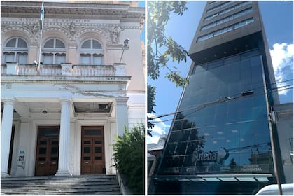 De un lado, el Ministerio de Educación de la Provincia, deteriorado y con sectores en ruinas. Del otro, un edificio del Suteba, el gremio de Baradel, lujoso y opulento. Están ubicados en la calle 13 entre 56 y 57 de La Plata, uno frente al otro, y constituyen una metáfora de la Argentina: gremios ricos y afiliados pobres; sindicatos poderosos e instituciones débiles