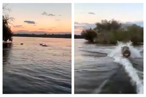 De un momento a otro, el paseo por el lago Victoria, en Kenia, se convirtió en una experiencia aterradora