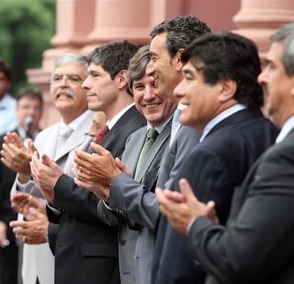 Julio De Vido, Abal Medina, Amado Boudou, Florencio Randazzo y Zannini