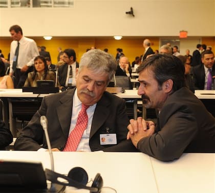El exsecretario de Minería Jorge Mayoral junto al exministro Julio De Vido