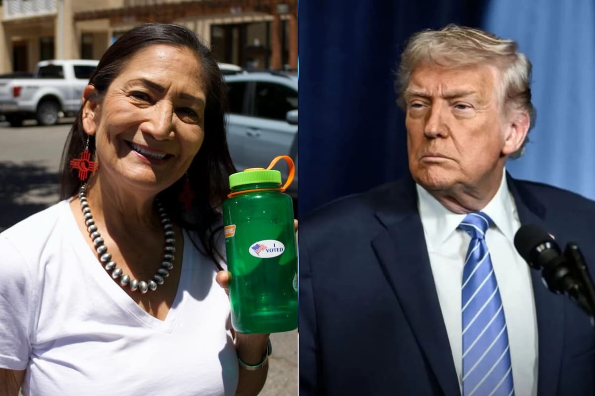 Deb Haaland se manifestó en contra de diversas políticas del presidente Trump