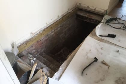 Debajo de su casa había un sótano que data del 1900