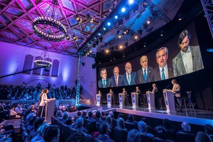 El primer debate presidencial tuvo picos de rating de 35 puntos