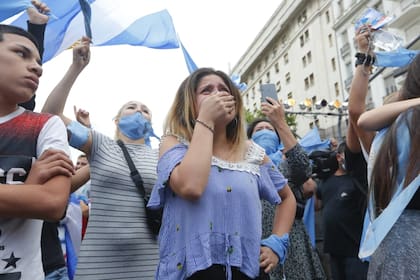 La tristeza del ala celeste al conocer los resultados de la votación en el Congreso