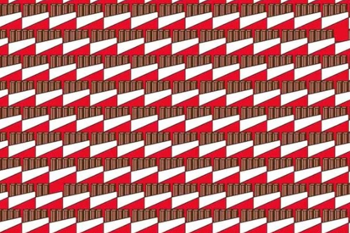 Deberás encontrar las barras de chocolate que difieren del resto.