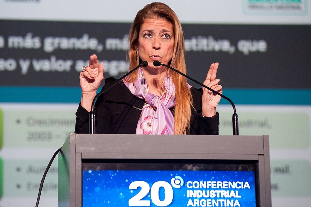 Débora Giorgi, ayer en la UIA