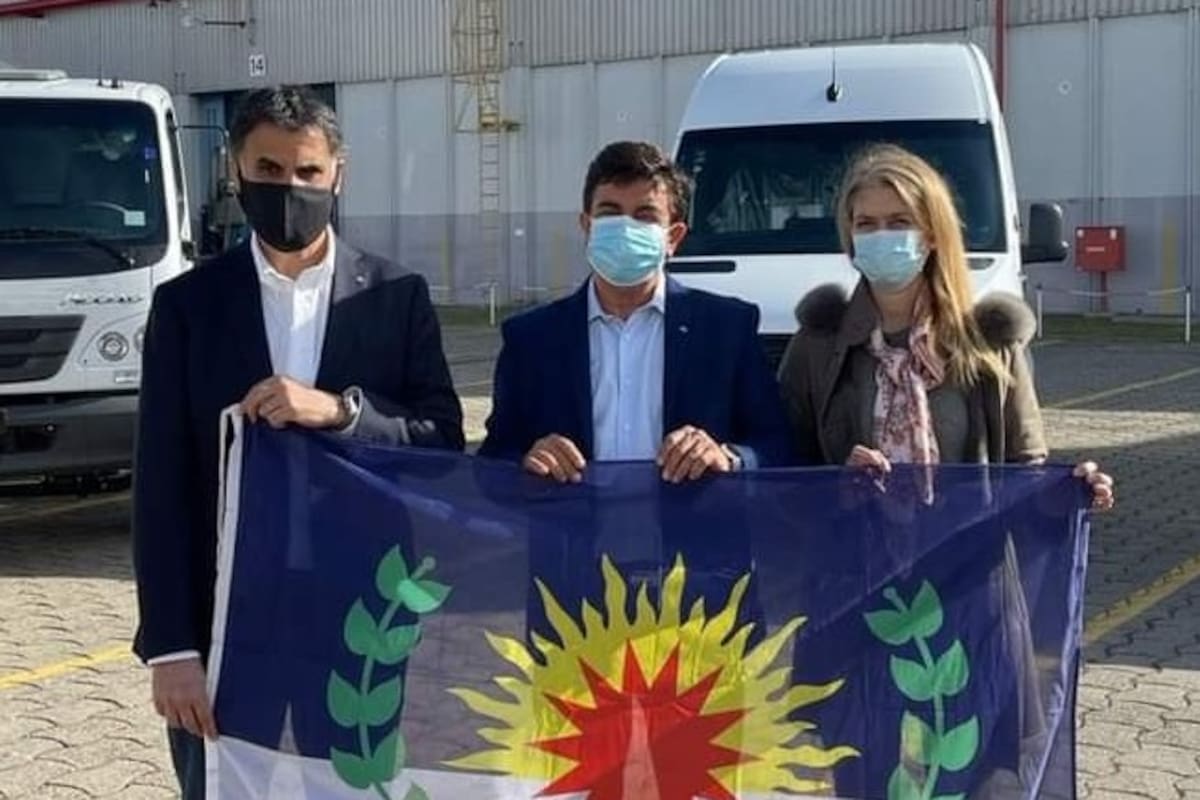 Débora Giorgi junto a Fernando Espinoza