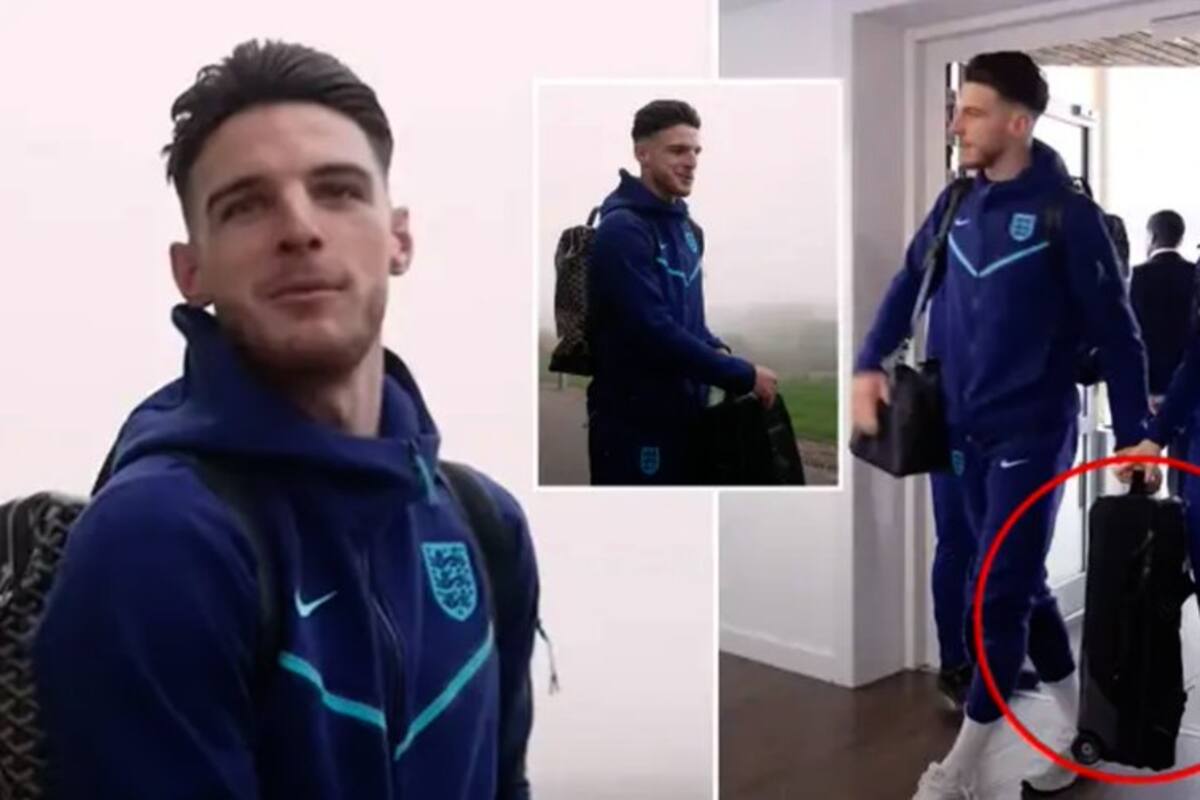 Declan Rice llevó una valija vacía a Qatar
