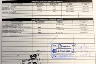 El documento y la historia del vuelo secreto que transportó a Bolsonaro a Estados Unidos