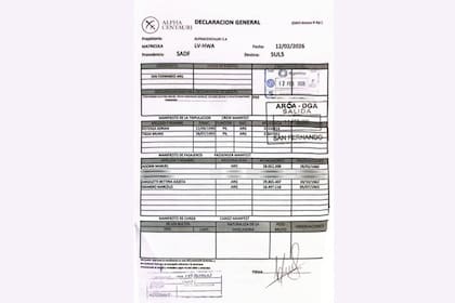 Declaración general