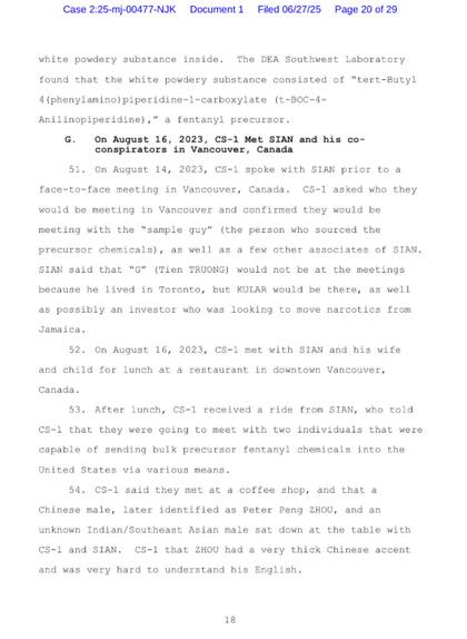 Declaración de Opinder Singh Sian e investigación de la DEA (X @PlasticPaddy09)