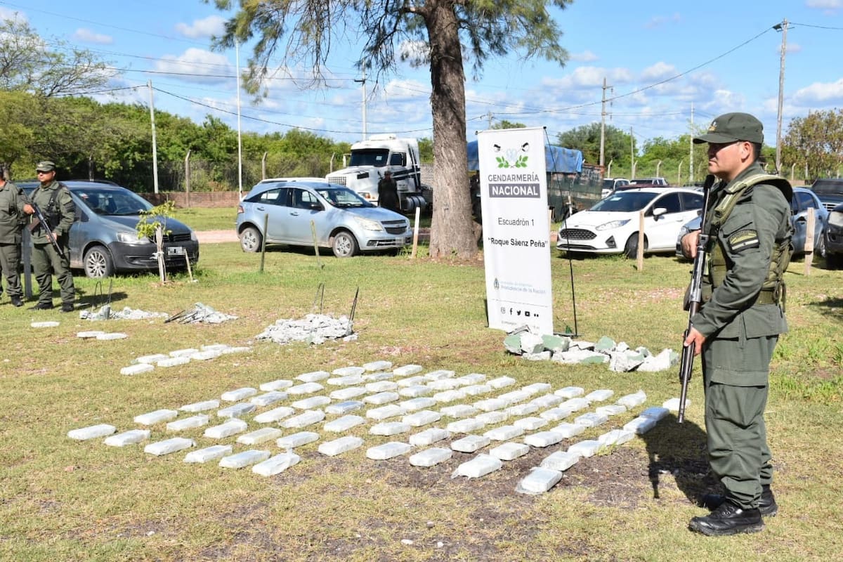 Decomisaron en Chaco 90 kilos de cocaína