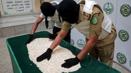Decomiso de captagon en Arabia Saudita en marzo de 2022