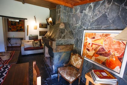 Decoración campera en la casona.