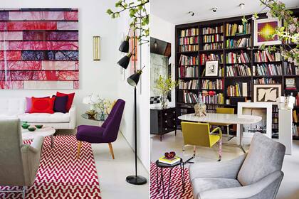Decorador experto, Beriestain indica que las ventanas y la biblioteca ayudan a entender este espacio totalmente continuo.