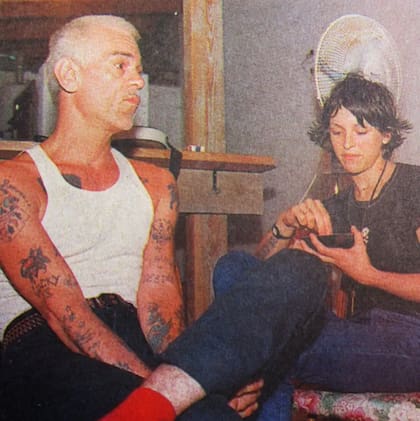 Dee Dee Ramone con Bárbara Zampini