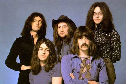 Deep Purple en tiempos de "Smoke on the Water", uno de los grandes clásicos del rock de la década del 70