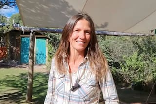 Luz y Santiago dejaron todo y se instalaron en Traslasierra: “En mi vida había agarrado un ladrillo”