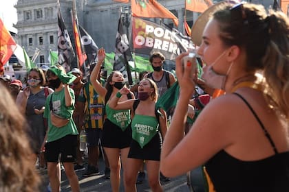Del lado verde hay fuerte presencia peronista y de izquierda